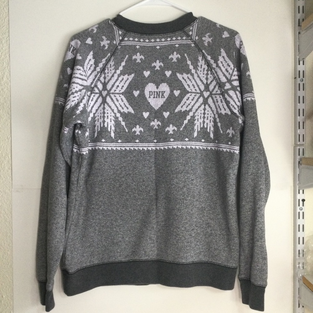 Pink Victora's Secert Snowflake Sweater - Picture 5 of 5